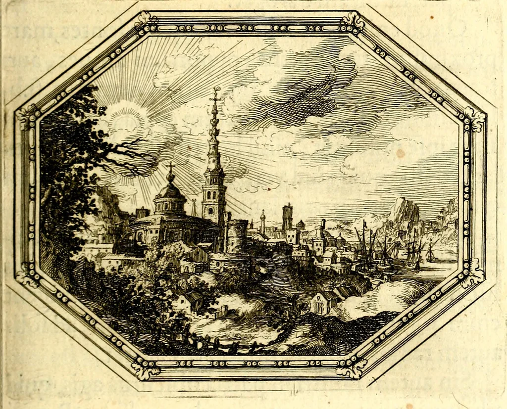 An illustration from Mundi lapis lydius, siue, Vanitas per veritat falsi accusata & conuicta, 1639, leaf 56