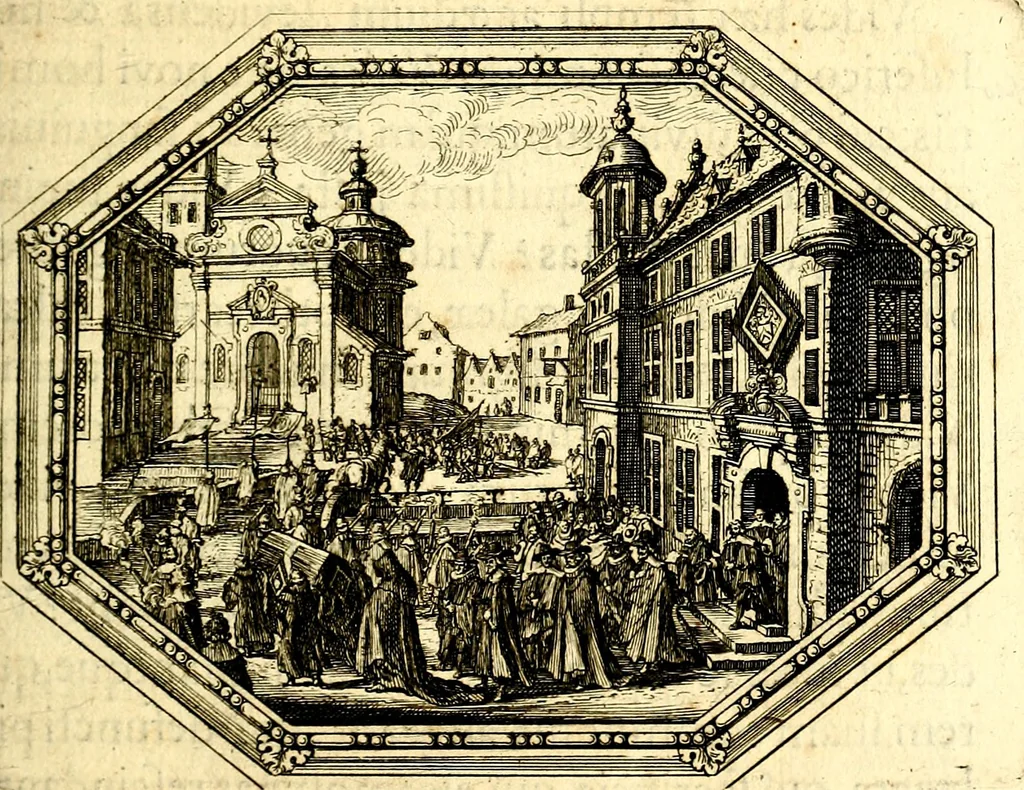 An illustration from Mundi lapis lydius, siue, Vanitas per veritat falsi accusata & conuicta, 1639, leaf 78