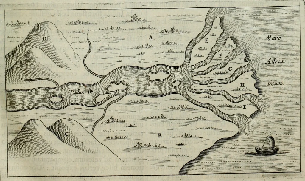 An illustration from Mundus Subterraneus, in XII libros digestus; quo divinum subterrestris mundi opificium, mira ergasteriorum naturæ in eo distributio, verbo pantámorphou Protei regnum, universæ denique naturæ majestas, 1665, leaf 128
