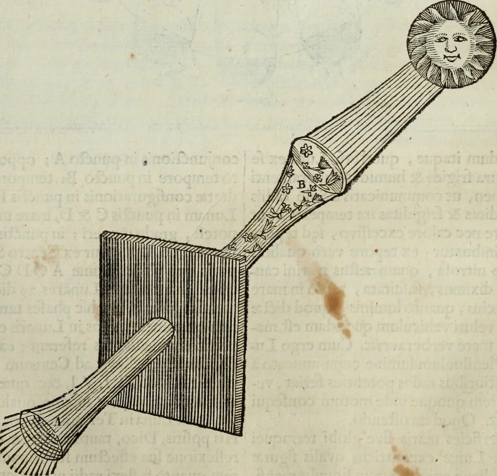 An illustration from Mundus Subterraneus, in XII libros digestus; quo divinum subterrestris mundi opificium, mira ergasteriorum naturæ in eo distributio, verbo pantámorphou Protei regnum, universæ denique naturæ majestas, 1665, leaf 187