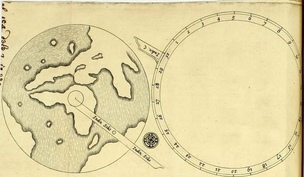An illustration from Mundus Subterraneus, in XII libros digestus; quo divinum subterrestris mundi opificium, mira ergasteriorum naturæ in eo distributio, verbo pantámorphou Protei regnum, universæ denique naturæ majestas, 1665, leaf 213
