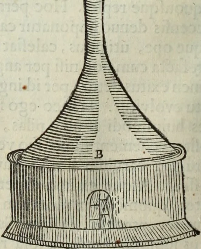 An illustration from Mundus Subterraneus, in XII libros digestus; quo divinum subterrestris mundi opificium, mira ergasteriorum naturæ in eo distributio, verbo pantámorphou Protei regnum, universæ denique naturæ majestas, 1665, leaf 273