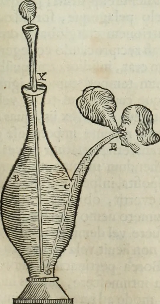 An illustration from Mundus Subterraneus, in XII libros digestus; quo divinum subterrestris mundi opificium, mira ergasteriorum naturæ in eo distributio, verbo pantámorphou Protei regnum, universæ denique naturæ majestas, 1665, leaf 276