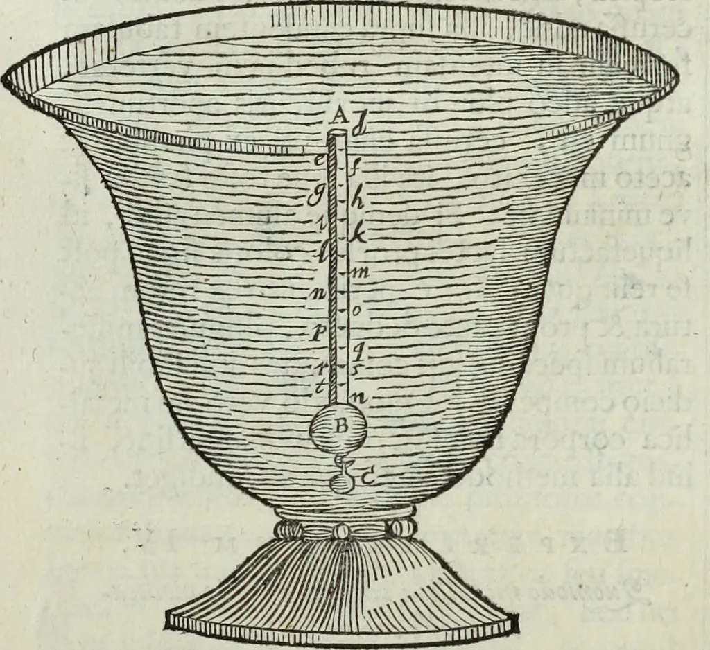 An illustration from Mundus Subterraneus, in XII libros digestus; quo divinum subterrestris mundi opificium, mira ergasteriorum naturæ in eo distributio, verbo pantámorphou Protei regnum, universæ denique naturæ majestas, 1665, leaf 323