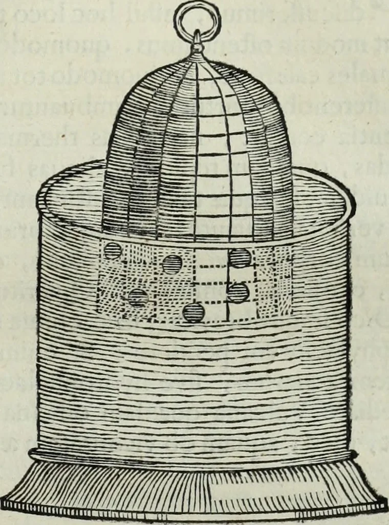 An illustration from Mundus Subterraneus, in XII libros digestus; quo divinum subterrestris mundi opificium, mira ergasteriorum naturæ in eo distributio, verbo pantámorphou Protei regnum, universæ denique naturæ majestas, 1665, leaf 324