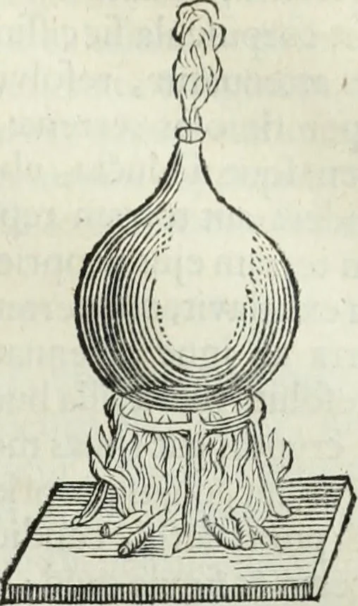 An illustration from Mundus Subterraneus, in XII libros digestus; quo divinum subterrestris mundi opificium, mira ergasteriorum naturæ in eo distributio, verbo pantámorphou Protei regnum, universæ denique naturæ majestas, 1665, leaf 404