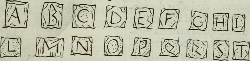 An illustration from Mundus Subterraneus, in XII libros digestus; quo divinum subterrestris mundi opificium, mira ergasteriorum naturæ in eo distributio, verbo pantámorphou Protei regnum, universæ denique naturæ majestas, 1665, leaf 456