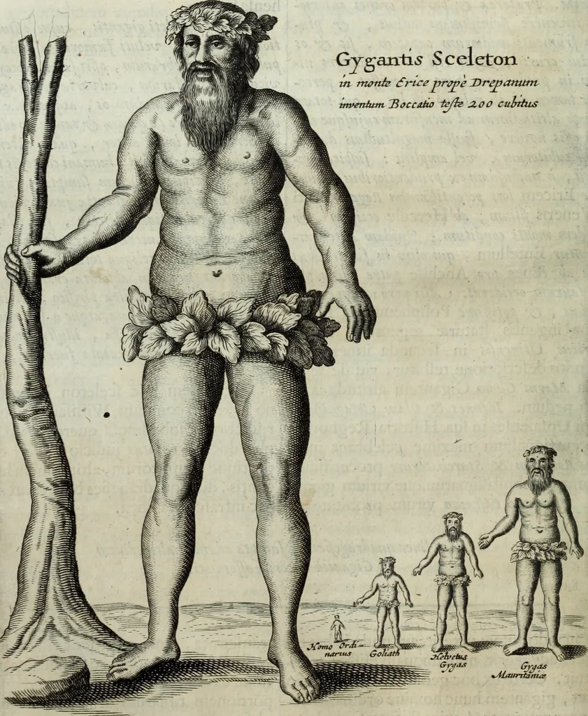 An illustration from Mundus Subterraneus, in XII libros digestus; quo divinum subterrestris mundi opificium, mira ergasteriorum naturæ in eo distributio, verbo pantámorphou Protei regnum, universæ denique naturæ majestas, 1665, leaf 491