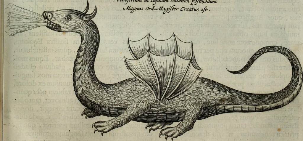 An illustration from Mundus Subterraneus, in XII libros digestus; quo divinum subterrestris mundi opificium, mira ergasteriorum naturæ in eo distributio, verbo pantámorphou Protei regnum, universæ denique naturæ majestas, 1665, leaf 526