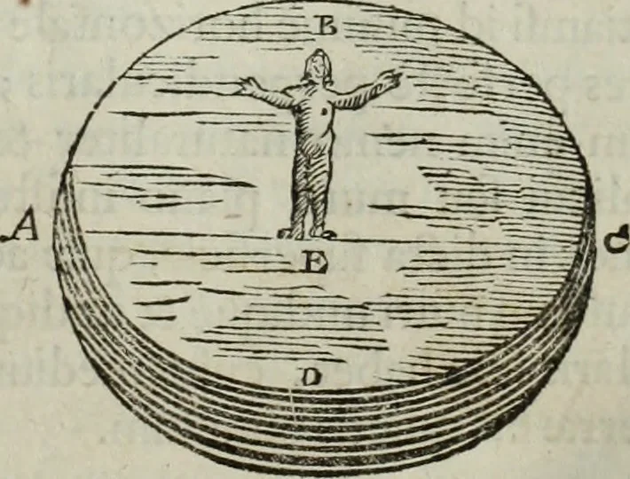 An illustration from Mundus Subterraneus, in XII libros digestus; quo divinum subterrestris mundi opificium, mira ergasteriorum naturæ in eo distributio, verbo pantámorphou Protei regnum, universæ denique naturæ majestas, 1665, leaf 56