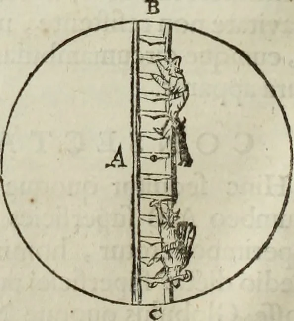 An illustration from Mundus Subterraneus, in XII libros digestus; quo divinum subterrestris mundi opificium, mira ergasteriorum naturæ in eo distributio, verbo pantámorphou Protei regnum, universæ denique naturæ majestas, 1665, leaf 57