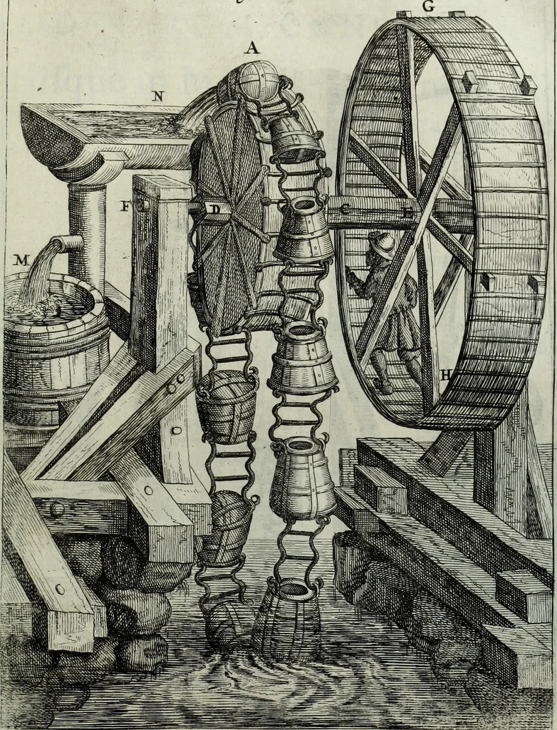 An illustration from Mundus Subterraneus, in XII libros digestus; quo divinum subterrestris mundi opificium, mira ergasteriorum naturæ in eo distributio, verbo pantámorphou Protei regnum, universæ denique naturæ majestas, 1665, leaf 632