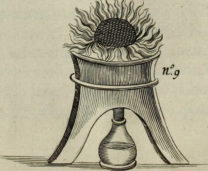 An illustration from Mundus Subterraneus, in XII libros digestus; quo divinum subterrestris mundi opificium, mira ergasteriorum naturæ in eo distributio, verbo pantámorphou Protei regnum, universæ denique naturæ majestas, 1665, leaf 839