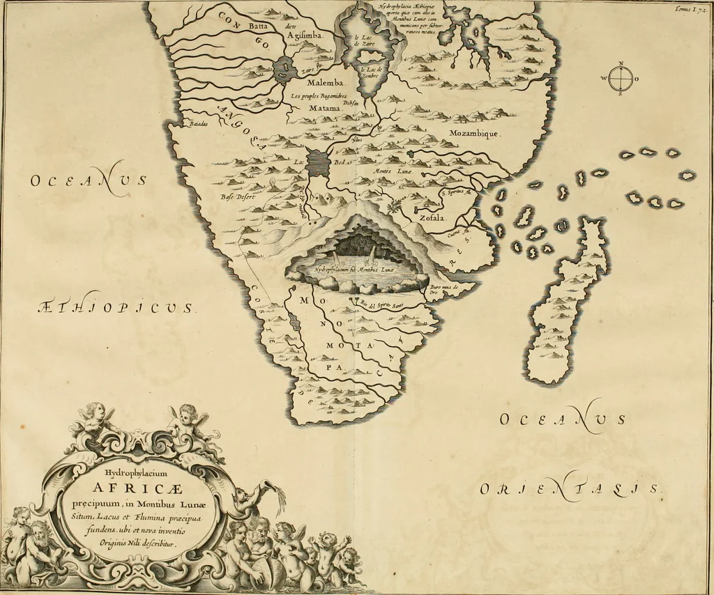 An illustration from Mundus subterraneus, in XII libros digestus : qvo divinum subterrestris mundi opificium, mira ergasteriorum naturae in eo distributio, verbo [pantamorphon] Protei regnum, universae denique naturae majestas & divitiae summa rerum varietate exponuntur, abditorum effectuum causae acri indagine inquistae demonstrantur, cognitae per artis & naturae conjugium ad humanae vitae necessarium usum vario experimentorum apparata, necnon novo modo & ratione applicantur. Ad Alexandrum VII. pont. opt. max., 1678, leaf 110
