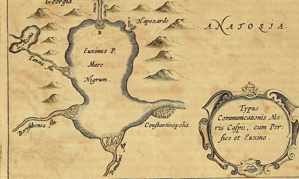 An illustration from Mundus subterraneus, in XII libros digestus : qvo divinum subterrestris mundi opificium, mira ergasteriorum naturae in eo distributio, verbo [pantamorphon] Protei regnum, universae denique naturae majestas & divitiae summa rerum varietate exponuntur, abditorum effectuum causae acri indagine inquistae demonstrantur, cognitae per artis & naturae conjugium ad humanae vitae necessarium usum vario experimentorum apparata, necnon novo modo & ratione applicantur. Ad Alexandrum VII. pont. opt. max., 1678, leaf 127