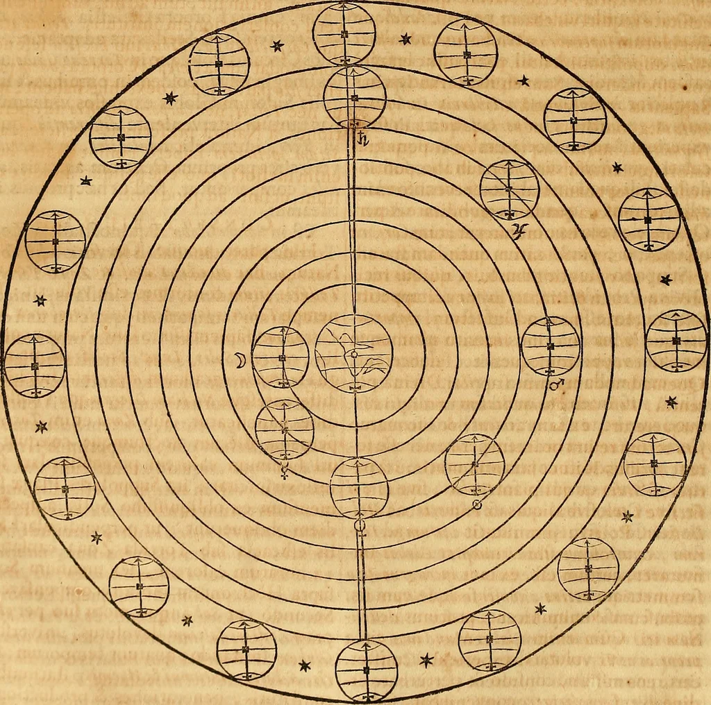 An illustration from Mundus subterraneus, in XII libros digestus : qvo divinum subterrestris mundi opificium, mira ergasteriorum naturae in eo distributio, verbo [pantamorphon] Protei regnum, universae denique naturae majestas & divitiae summa rerum varietate exponuntur, abditorum effectuum causae acri indagine inquistae demonstrantur, cognitae per artis & naturae conjugium ad humanae vitae necessarium usum vario experimentorum apparata, necnon novo modo & ratione applicantur. Ad Alexandrum VII. pont. opt. max., 1678, leaf 145
