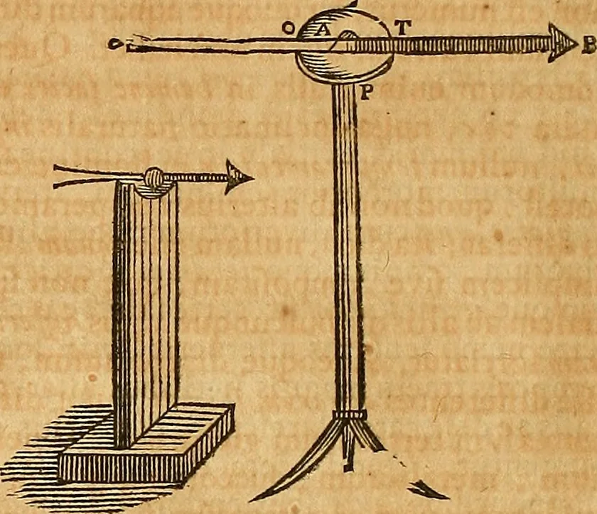 An illustration from Mundus subterraneus, in XII libros digestus : qvo divinum subterrestris mundi opificium, mira ergasteriorum naturae in eo distributio, verbo [pantamorphon] Protei regnum, universae denique naturae majestas & divitiae summa rerum varietate exponuntur, abditorum effectuum causae acri indagine inquistae demonstrantur, cognitae per artis & naturae conjugium ad humanae vitae necessarium usum vario experimentorum apparata, necnon novo modo & ratione applicantur. Ad Alexandrum VII. pont. opt. max., 1678, leaf 327