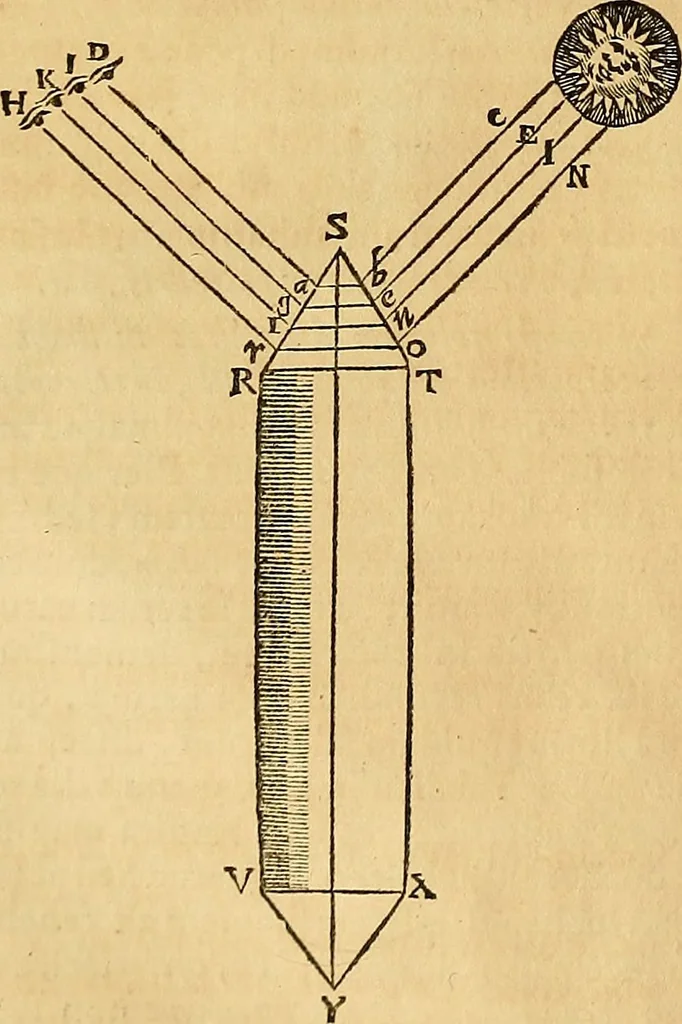 An illustration from Mundus subterraneus, in XII libros digestus : qvo divinum subterrestris mundi opificium, mira ergasteriorum naturae in eo distributio, verbo [pantamorphon] Protei regnum, universae denique naturae majestas & divitiae summa rerum varietate exponuntur, abditorum effectuum causae acri indagine inquistae demonstrantur, cognitae per artis & naturae conjugium ad humanae vitae necessarium usum vario experimentorum apparata, necnon novo modo & ratione applicantur. Ad Alexandrum VII. pont. opt. max., 1678, leaf 457