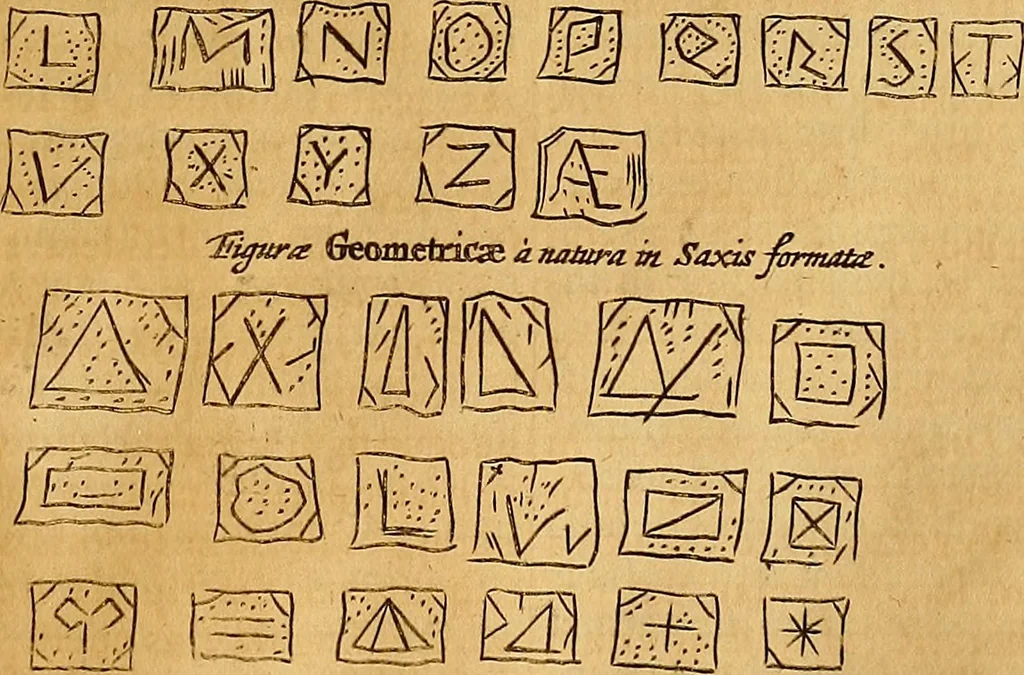 An illustration from Mundus subterraneus, in XII libros digestus : qvo divinum subterrestris mundi opificium, mira ergasteriorum naturae in eo distributio, verbo [pantamorphon] Protei regnum, universae denique naturae majestas & divitiae summa rerum varietate exponuntur, abditorum effectuum causae acri indagine inquistae demonstrantur, cognitae per artis & naturae conjugium ad humanae vitae necessarium usum vario experimentorum apparata, necnon novo modo & ratione applicantur. Ad Alexandrum VII. pont. opt. max., 1678, leaf 464