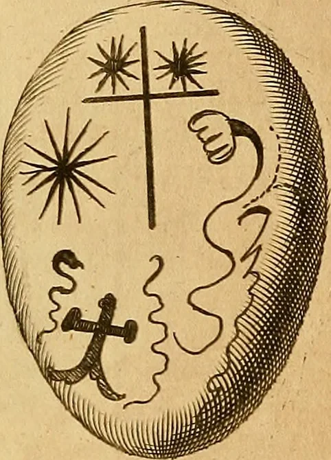 An illustration from Mundus subterraneus, in XII libros digestus : qvo divinum subterrestris mundi opificium, mira ergasteriorum naturae in eo distributio, verbo [pantamorphon] Protei regnum, universae denique naturae majestas & divitiae summa rerum varietate exponuntur, abditorum effectuum causae acri indagine inquistae demonstrantur, cognitae per artis & naturae conjugium ad humanae vitae necessarium usum vario experimentorum apparata, necnon novo modo & ratione applicantur. Ad Alexandrum VII. pont. opt. max., 1678, leaf 469