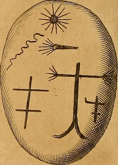 An illustration from Mundus subterraneus, in XII libros digestus : qvo divinum subterrestris mundi opificium, mira ergasteriorum naturae in eo distributio, verbo [pantamorphon] Protei regnum, universae denique naturae majestas & divitiae summa rerum varietate exponuntur, abditorum effectuum causae acri indagine inquistae demonstrantur, cognitae per artis & naturae conjugium ad humanae vitae necessarium usum vario experimentorum apparata, necnon novo modo & ratione applicantur. Ad Alexandrum VII. pont. opt. max., 1678, leaf 469