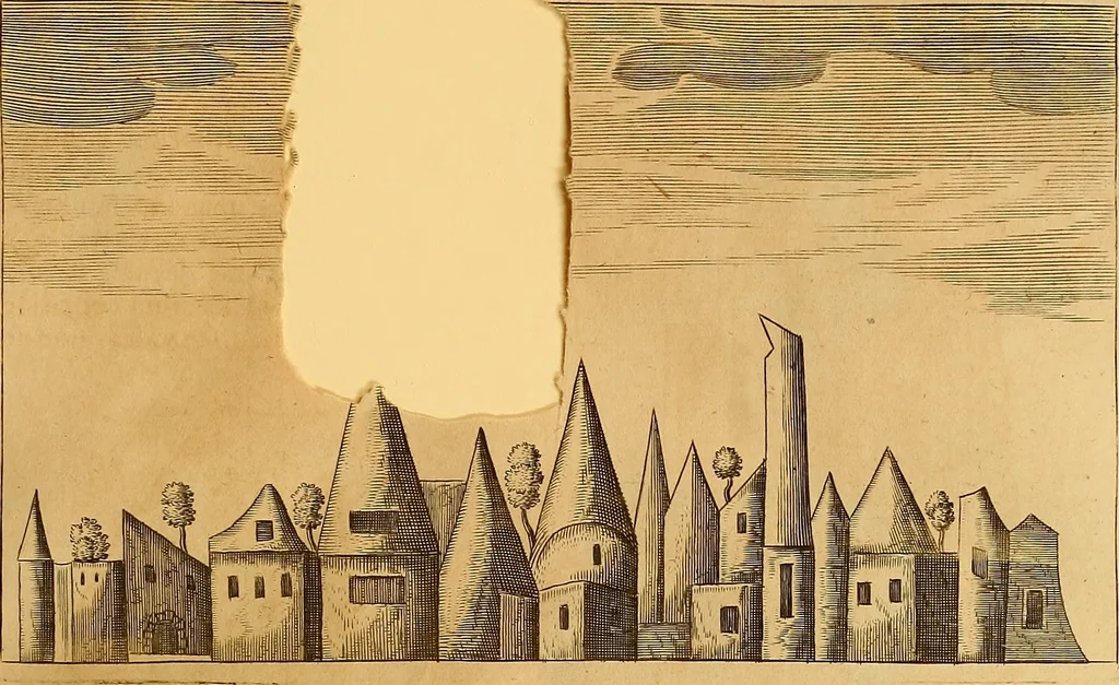 An illustration from Mundus subterraneus, in XII libros digestus : qvo divinum subterrestris mundi opificium, mira ergasteriorum naturae in eo distributio, verbo [pantamorphon] Protei regnum, universae denique naturae majestas & divitiae summa rerum varietate exponuntur, abditorum effectuum causae acri indagine inquistae demonstrantur, cognitae per artis & naturae conjugium ad humanae vitae necessarium usum vario experimentorum apparata, necnon novo modo & ratione applicantur. Ad Alexandrum VII. pont. opt. max., 1678, leaf 474