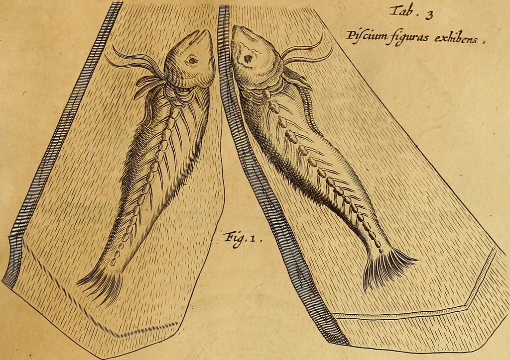 An illustration from Mundus subterraneus, in XII libros digestus : qvo divinum subterrestris mundi opificium, mira ergasteriorum naturae in eo distributio, verbo [pantamorphon] Protei regnum, universae denique naturae majestas & divitiae summa rerum varietate exponuntur, abditorum effectuum causae acri indagine inquistae demonstrantur, cognitae per artis & naturae conjugium ad humanae vitae necessarium usum vario experimentorum apparata, necnon novo modo & ratione applicantur. Ad Alexandrum VII. pont. opt. max., 1678, leaf 478