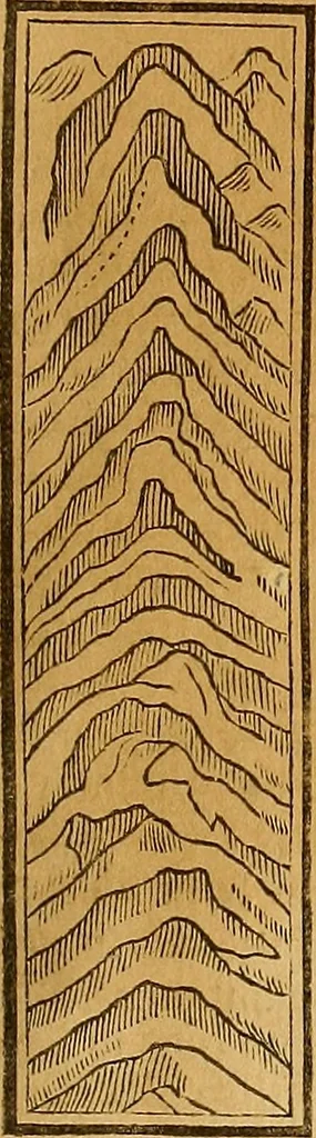 An illustration from Mundus subterraneus, in XII libros digestus : qvo divinum subterrestris mundi opificium, mira ergasteriorum naturae in eo distributio, verbo [pantamorphon] Protei regnum, universae denique naturae majestas & divitiae summa rerum varietate exponuntur, abditorum effectuum causae acri indagine inquistae demonstrantur, cognitae per artis & naturae conjugium ad humanae vitae necessarium usum vario experimentorum apparata, necnon novo modo & ratione applicantur. Ad Alexandrum VII. pont. opt. max., 1678, leaf 510