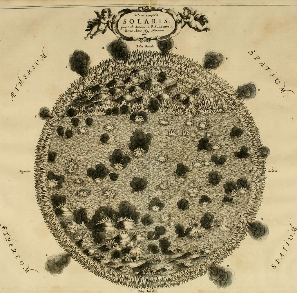 An illustration from Mundus subterraneus, in XII libros digestus : qvo divinum subterrestris mundi opificium, mira ergasteriorum naturae in eo distributio, verbo [pantamorphon] Protei regnum, universae denique naturae majestas & divitiae summa rerum varietate exponuntur, abditorum effectuum causae acri indagine inquistae demonstrantur, cognitae per artis & naturae conjugium ad humanae vitae necessarium usum vario experimentorum apparata, necnon novo modo & ratione applicantur. Ad Alexandrum VII. pont. opt. max., 1678, leaf 94