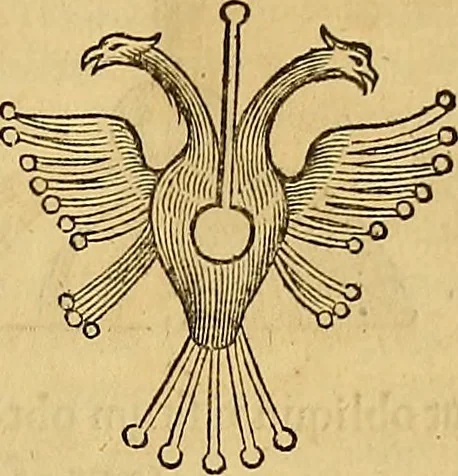 An illustration from Mundus subterraneus, in XII libros digestus : qvo divinum subterrestris mundi opificium, mira ergasteriorum naturae in eo distributio, verbo [pantamorphon] Protei regnum, universae denique naturae majestas & divitiae summa rerum varietate exponuntur, abditorum effectuum causae acri indagine inquistae demonstrantur, cognitae per artis & naturae conjugium ad humanae vitae necessarium usum vario experimentorum apparata, necnon novo modo & ratione applicantur. Ad Alexandrum VII. pont. opt. max., 1678, leaf 964