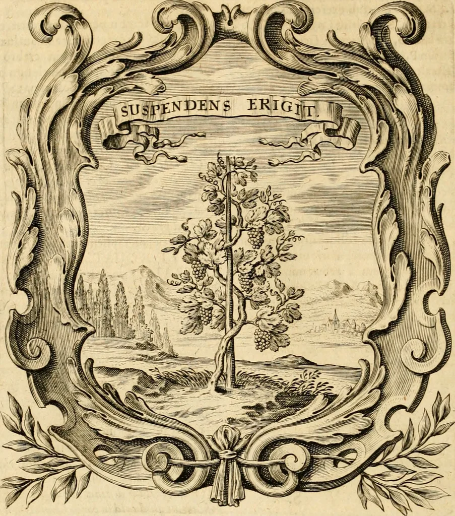 An illustration from Mundus symbolicus, in emblematum universitate formatus, explicatus, et tam sacris, quàm profanis eruditionibus ac sententiis illustratus : subministrans oratoribus, praedicatoribus, academicis, poetis &c. innumera conceptuum argumenta, 1687, leaf 1045