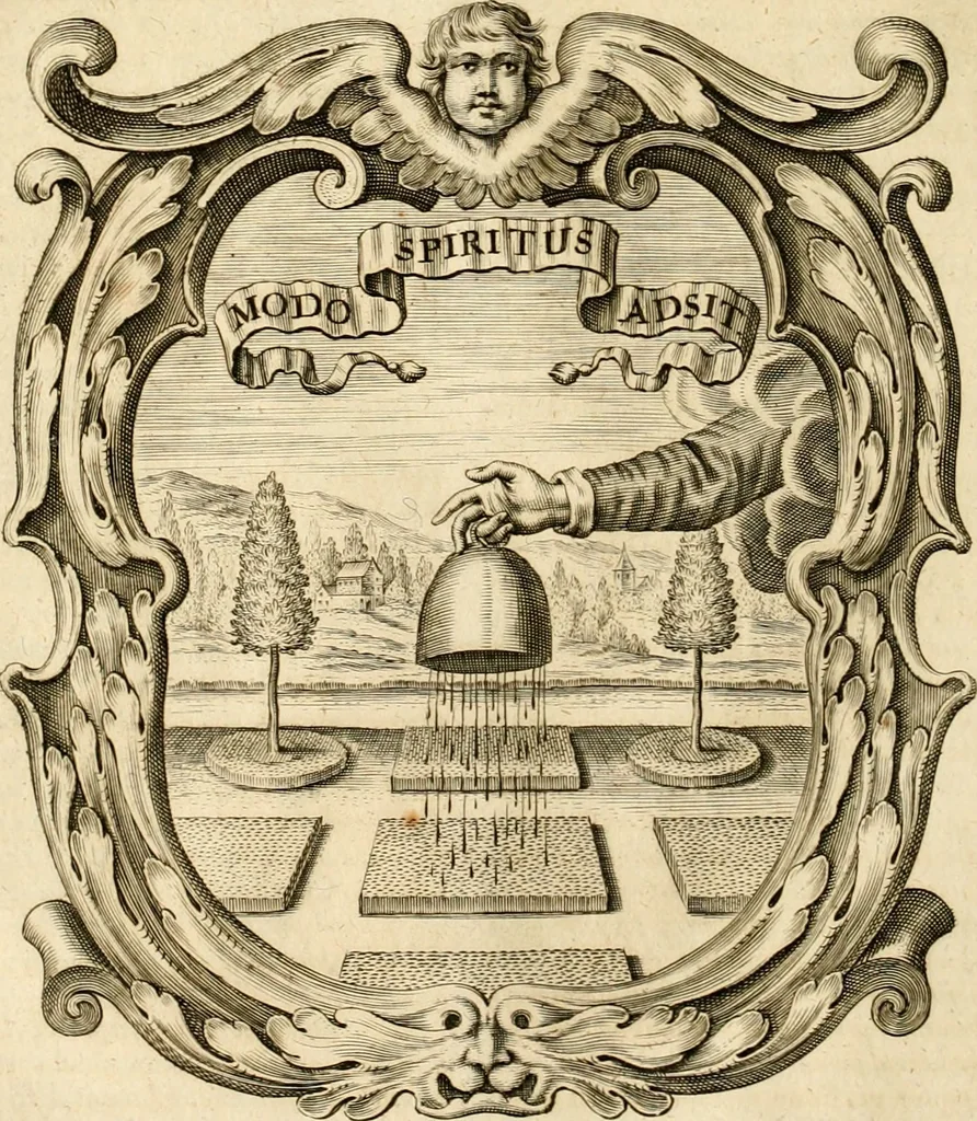 An illustration from Mundus symbolicus, in emblematum universitate formatus, explicatus, et tam sacris, quàm profanis eruditionibus ac sententiis illustratus : subministrans oratoribus, praedicatoribus, academicis, poetis &c. innumera conceptuum argumenta, 1687, leaf 1059