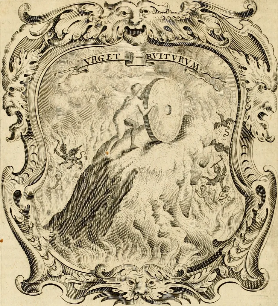 An illustration from Mundus symbolicus, in emblematum universitate formatus, explicatus, et tam sacris, quàm profanis eruditionibus ac sententiis illustratus : subministrans oratoribus, praedicatoribus, academicis, poetis &c. innumera conceptuum argumenta, 1687, leaf 227