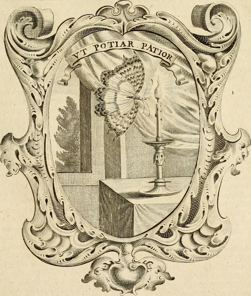 An illustration from Mundus symbolicus, in emblematum universitate formatus, explicatus, et tam sacris, quàm profanis eruditionibus ac sententiis illustratus : subministrans oratoribus, praedicatoribus, academicis, poetis &c. innumera conceptuum argumenta, 1687, leaf 590