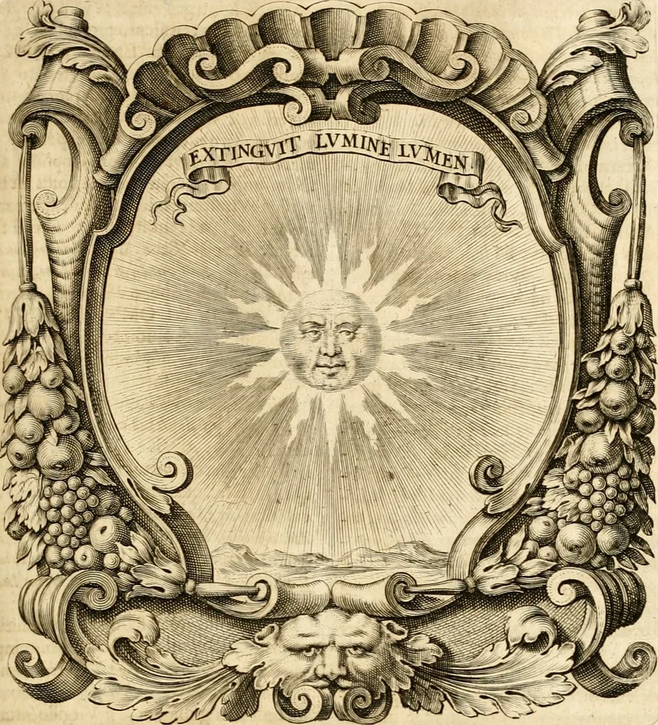 An illustration from Mundus symbolicus, in emblematum universitate formatus, explicatus, et tam sacris, quàm profanis eruditionibus ac sententiis illustratus : subministrans oratoribus, praedicatoribus, academicis, poetis &c. innumera conceptuum argumenta, 1687, leaf 70