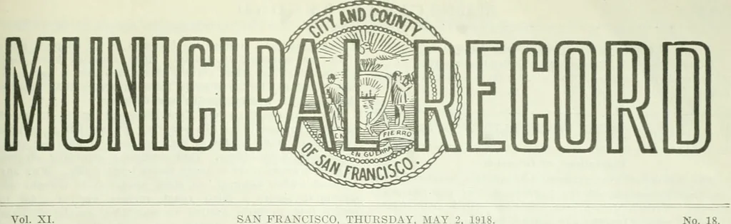 An illustration from Municipal record, 1908, leaf 140