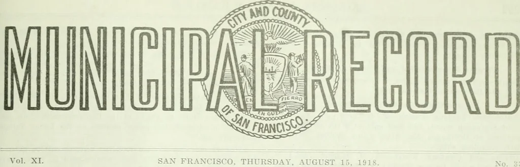An illustration from Municipal record, 1908, leaf 264