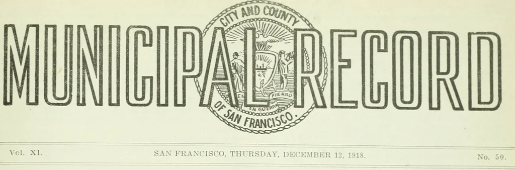 An illustration from Municipal record, 1908, leaf 396
