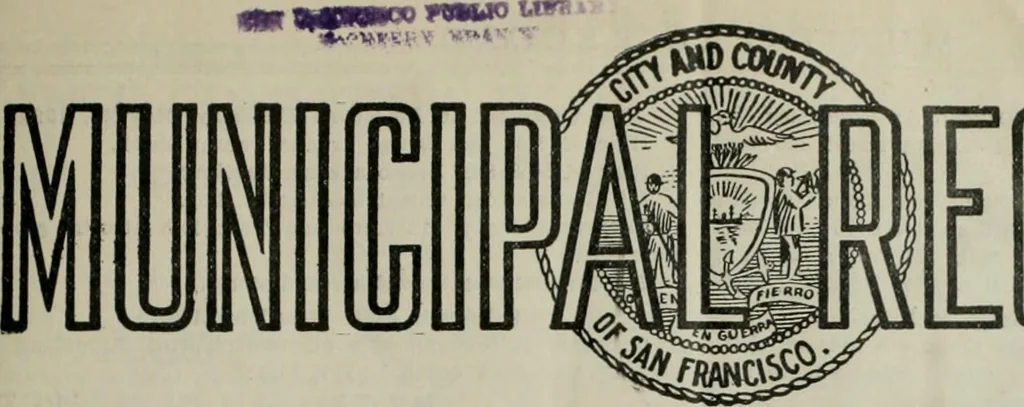 An illustration from Municipal record, 1908, leaf 156