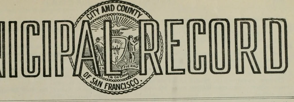 An illustration from Municipal record, 1908, leaf 336