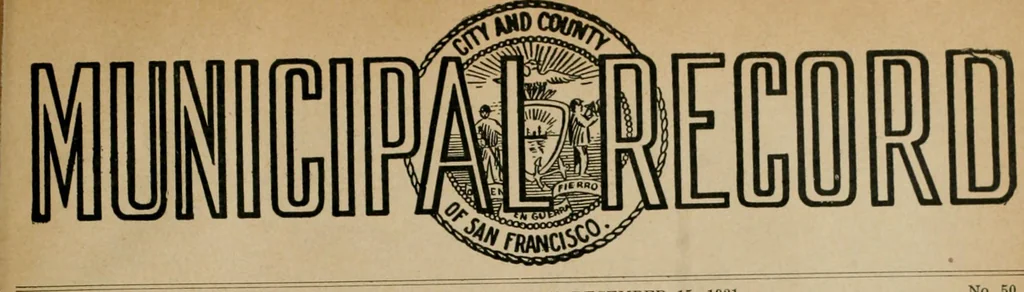 An illustration from Municipal record, 1908, leaf 400