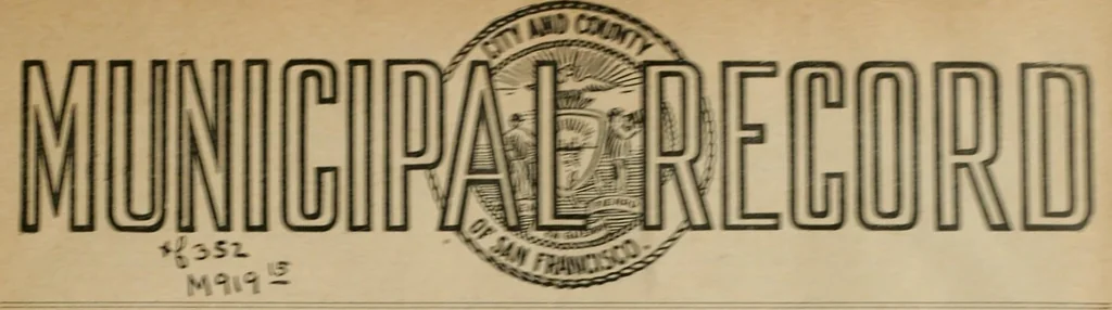 An illustration from Municipal record, 1908, leaf 4