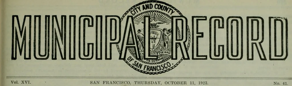 An illustration from Municipal record, 1908, leaf 328