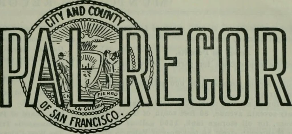 An illustration from Municipal record, 1908, leaf 84