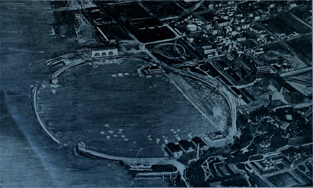 An illustration from Municipal record, 1908, leaf 243