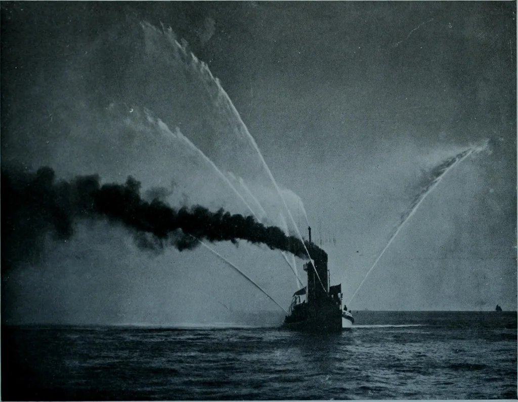 An illustration from Municipal record, 1908, leaf 370