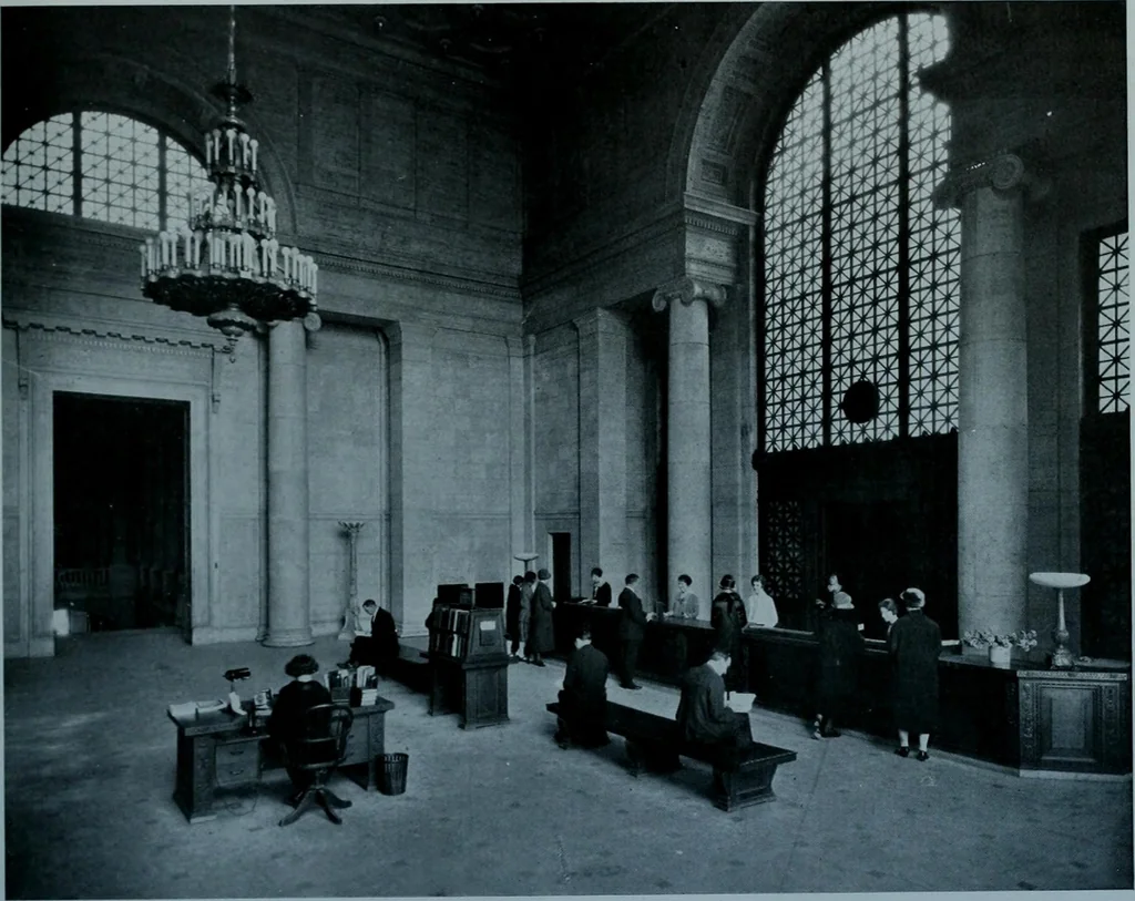 An illustration from Municipal record, 1908, leaf 414