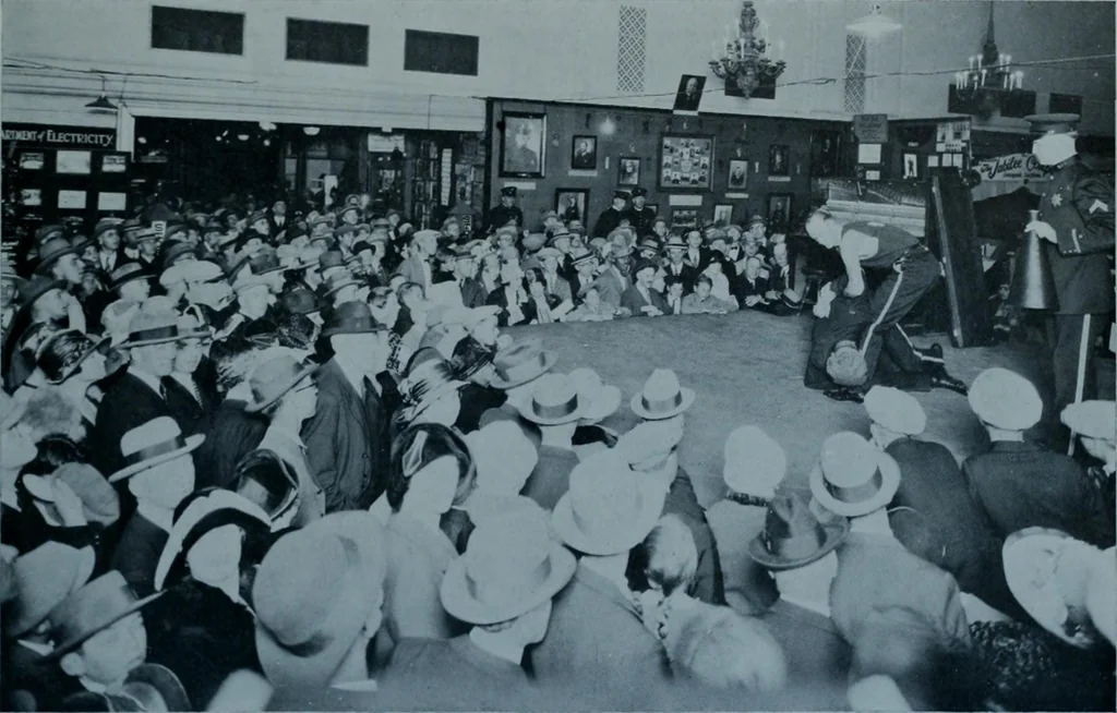 An illustration from Municipal record, 1908, leaf 456