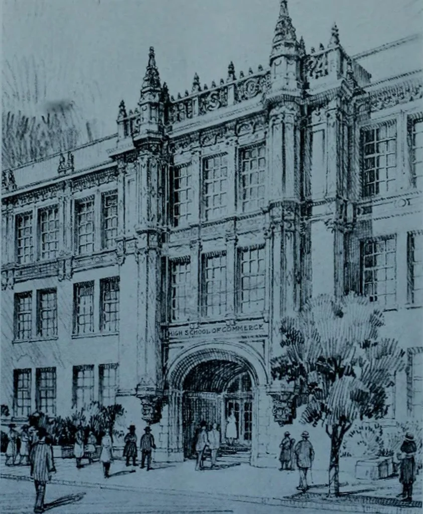 An illustration from Municipal record, 1908, leaf 497