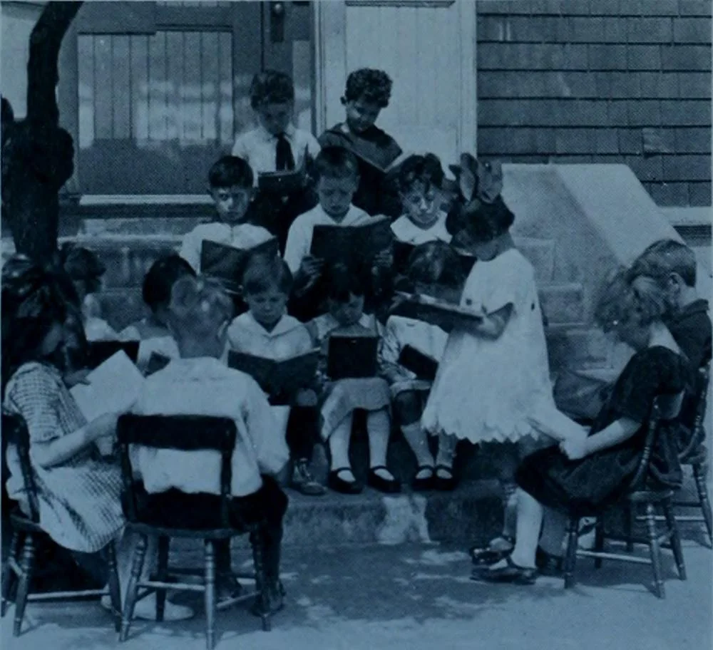 An illustration from Municipal record, 1908, leaf 505